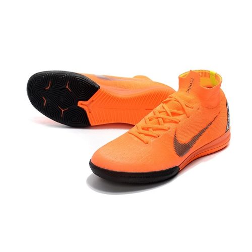 Nike Mercurial SuperflyX VI Elite IC para Mujeres - Naranja Negro_6.jpg